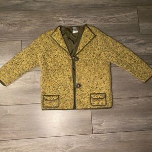 EUC True Vintage 1960s/1970s Ilaria Hand Knit Italy 93% Wool Blazer Sweater